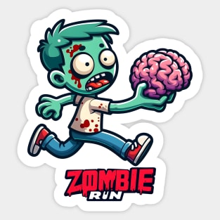 Zombie Run Sticker